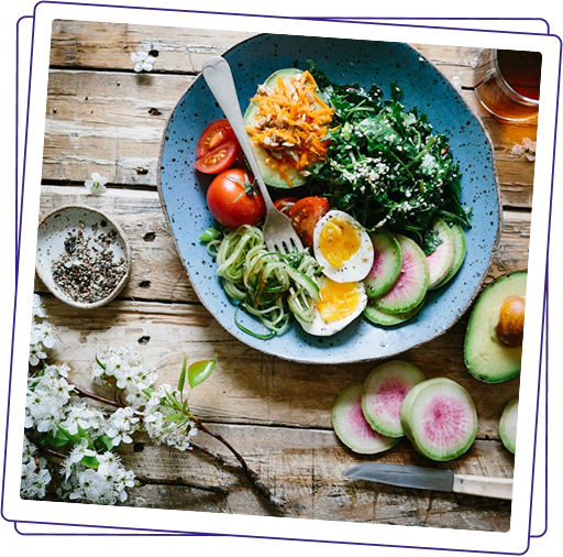 A colourful, balanced plate of everyday Indian-friendly food