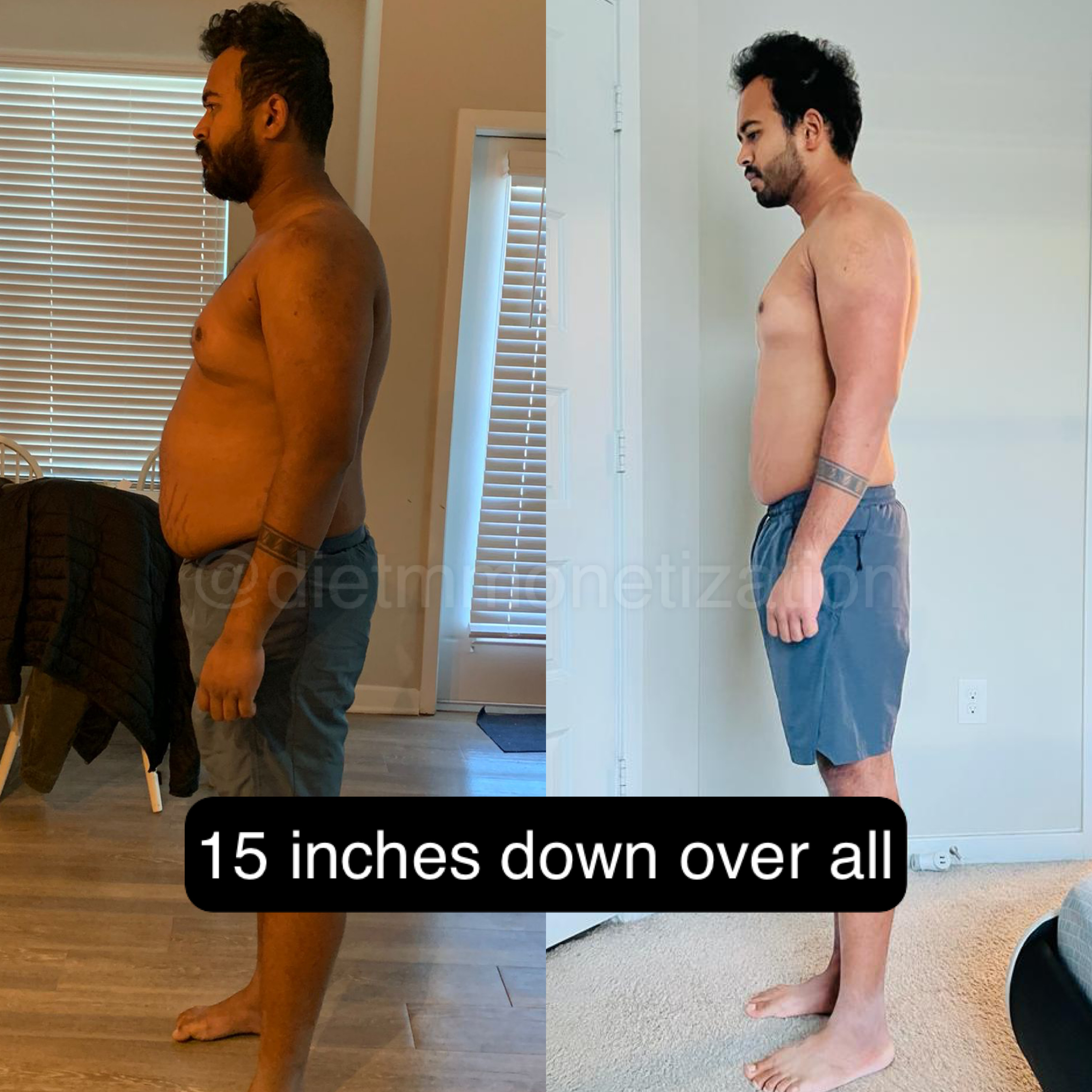 Sameet went 15 inches down overall