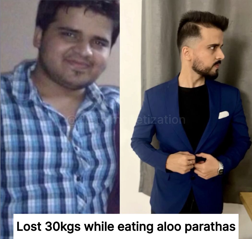 Client lost 30kgs while eating aloo parathas